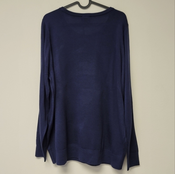 Torrid Disney Stitch Santa Glam Christmas Sweater Blue 1X - Picture 4 of 7